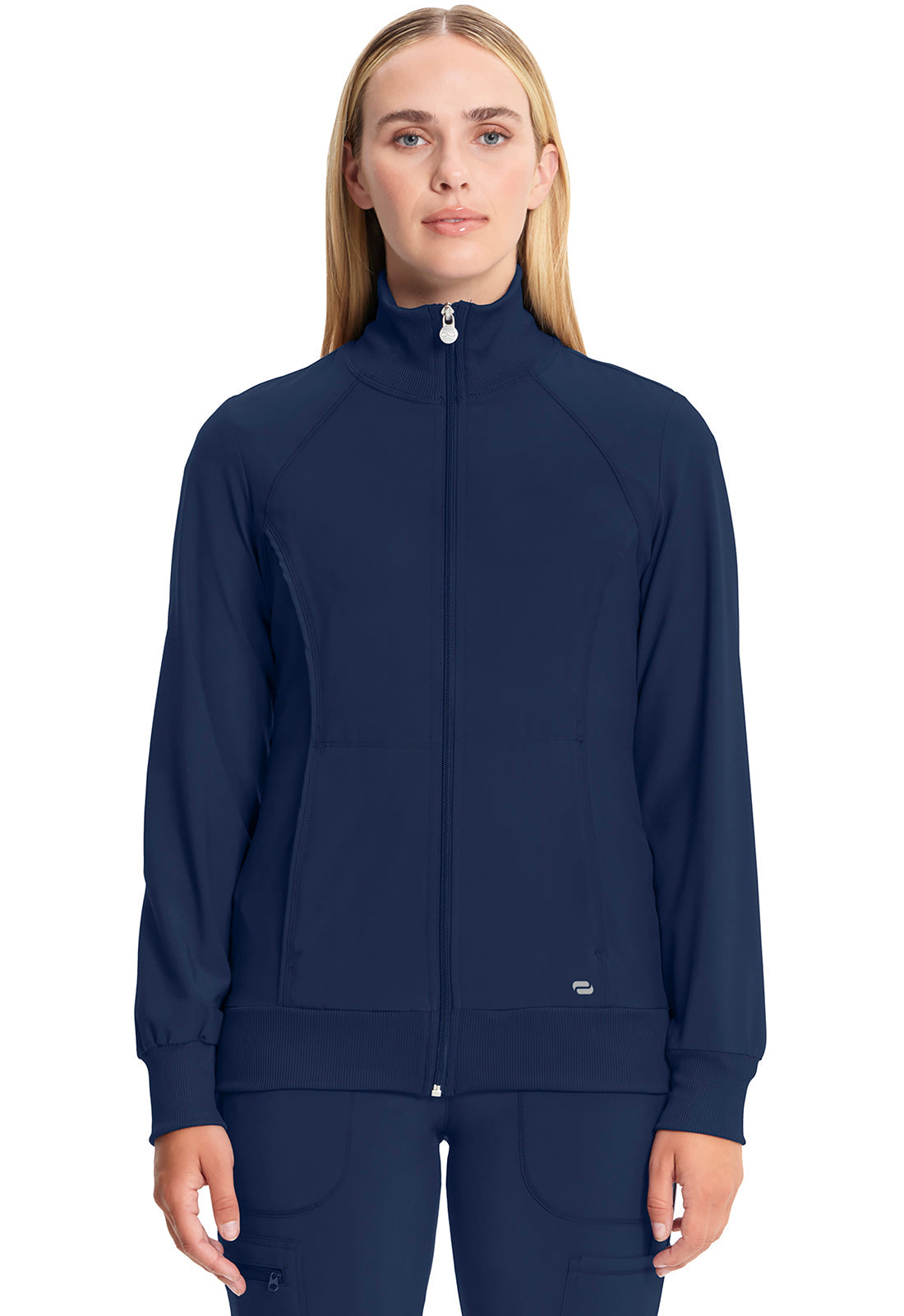 Women's Zip Front Jacket - Navy